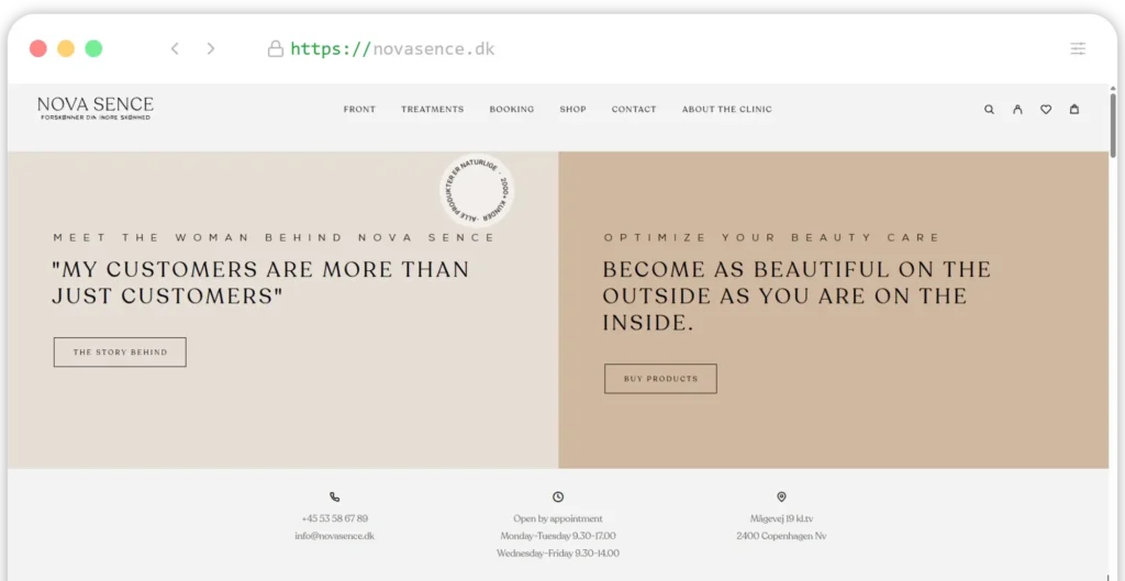 NovaSence Website